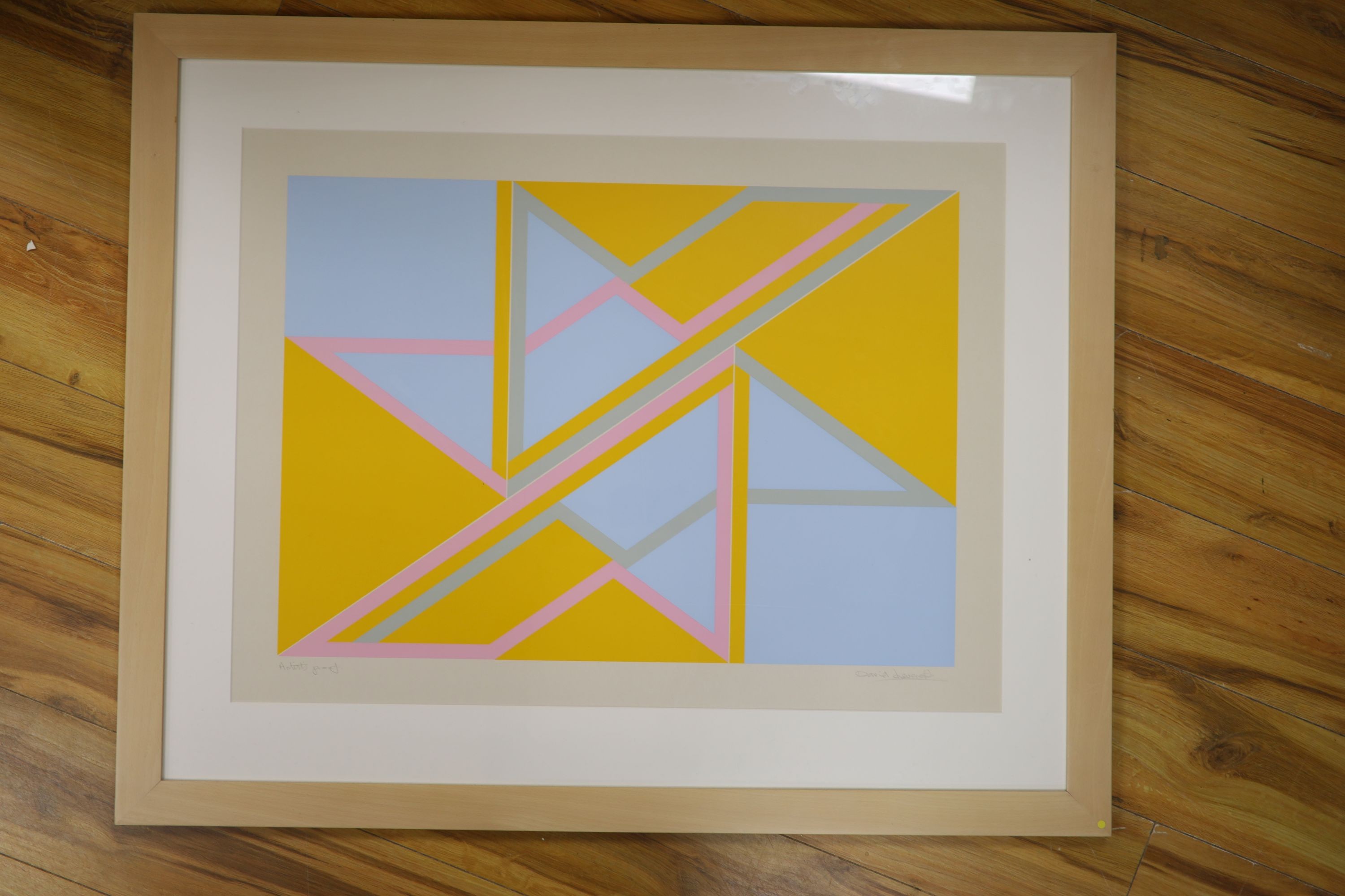 David Leverett (1938-2020), Artist proof print, Untitled abstract, signed in pencil, 60 x 81cm